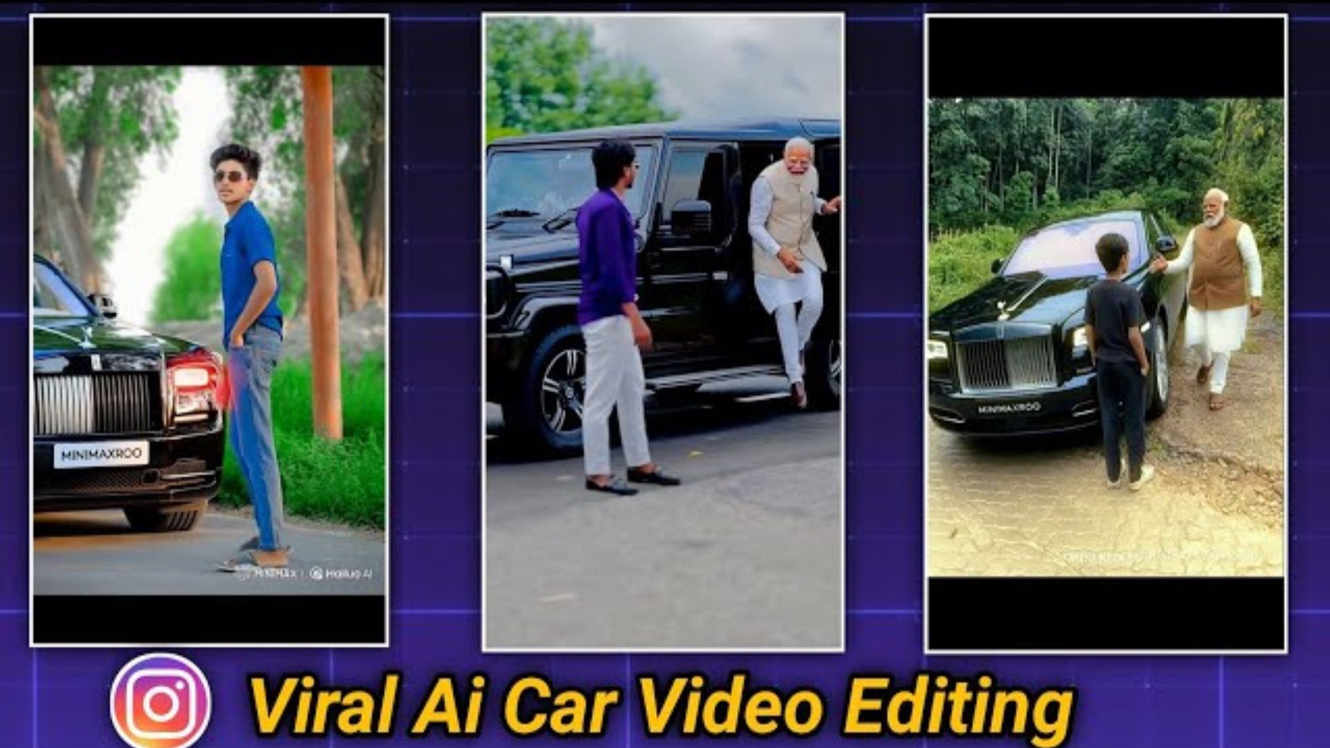 Instagram Trening Modi ji Ai Car Video Editing